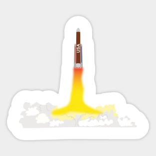 Space shuttle taking off Sticker